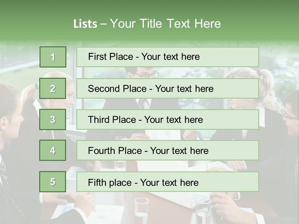Bu Ine Man Water People PowerPoint Template
