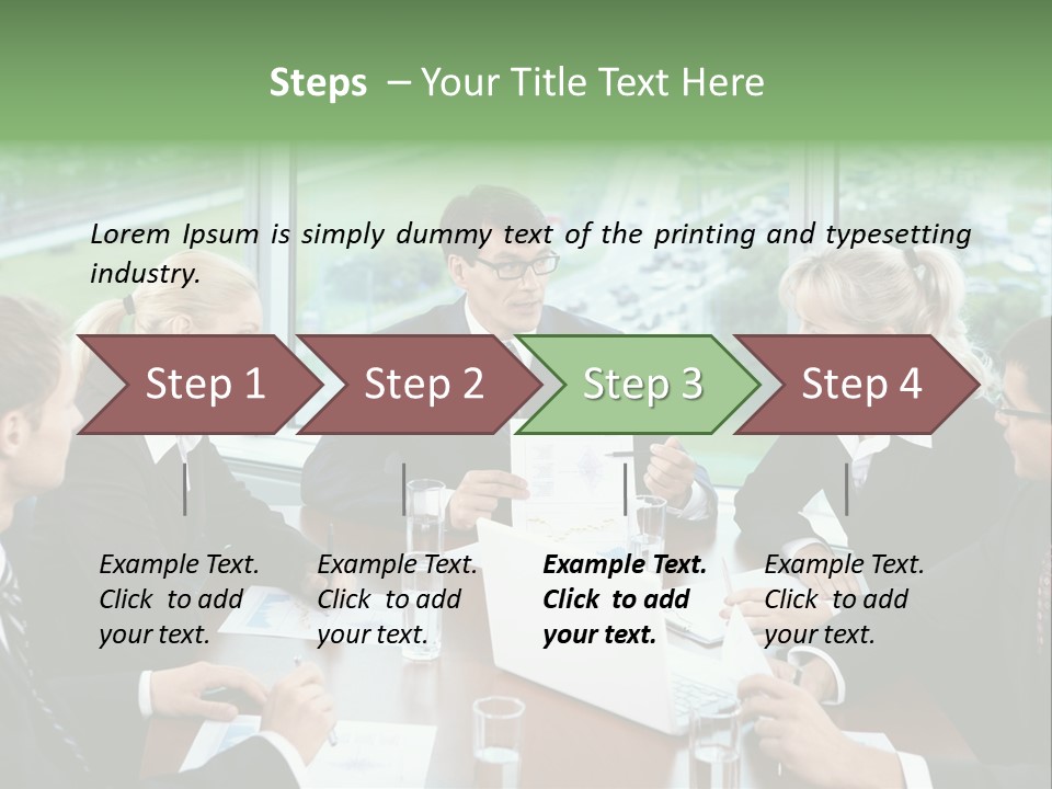 Bu Ine Man Water People PowerPoint Template