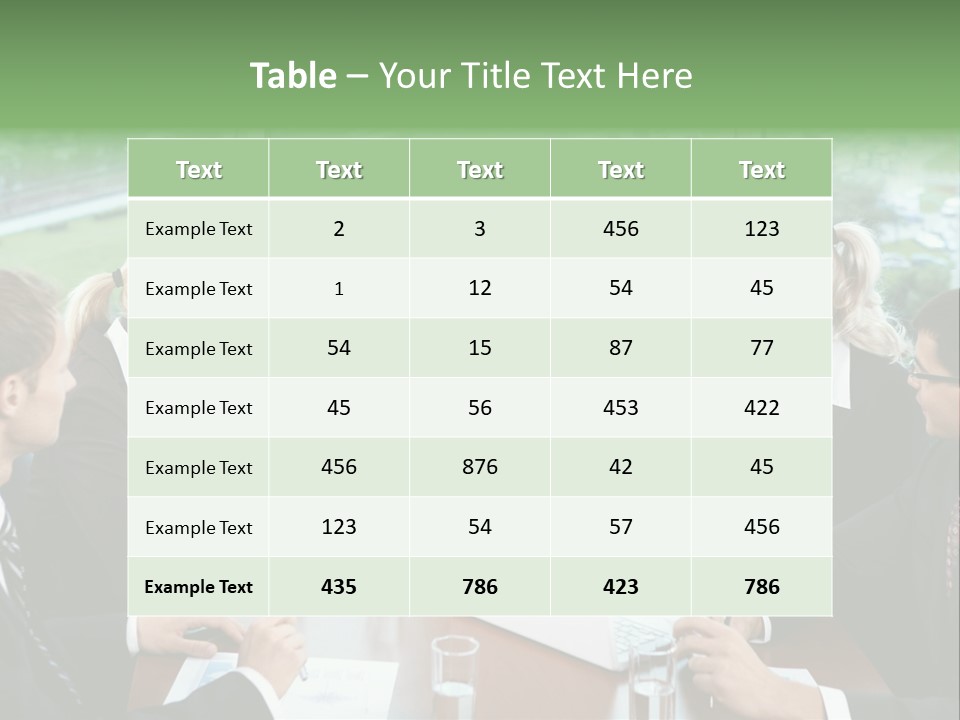 Bu Ine Man Water People PowerPoint Template