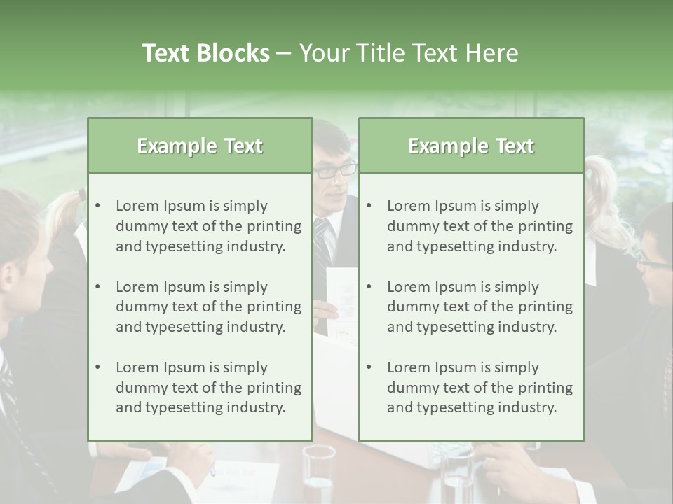 Bu Ine Man Water People PowerPoint Template