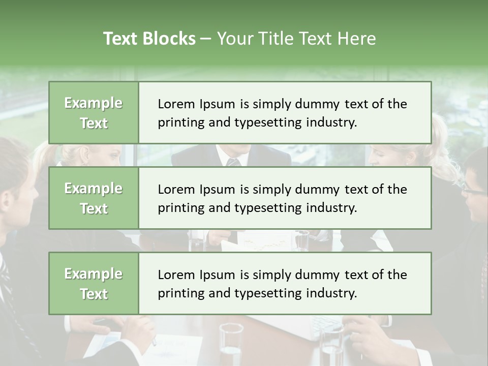 Bu Ine Man Water People PowerPoint Template