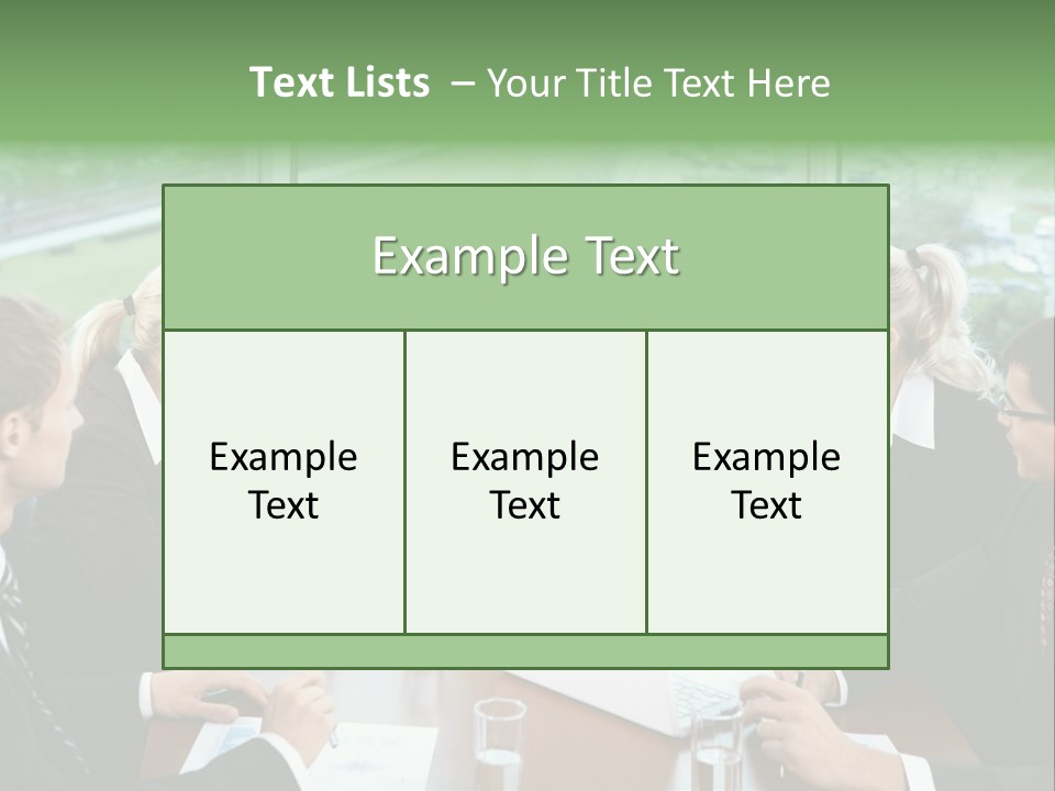 Bu Ine Man Water People PowerPoint Template