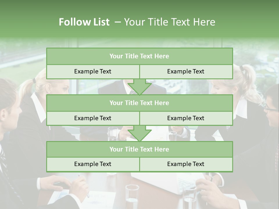 Bu Ine Man Water People PowerPoint Template