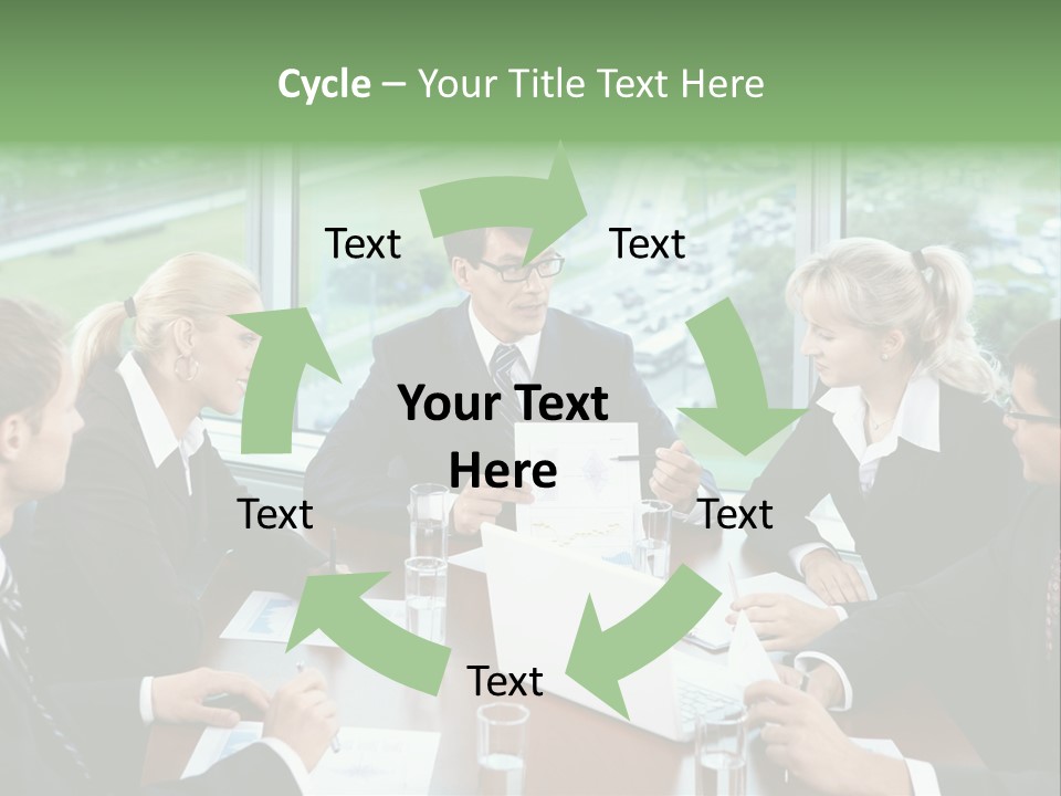 Bu Ine Man Water People PowerPoint Template