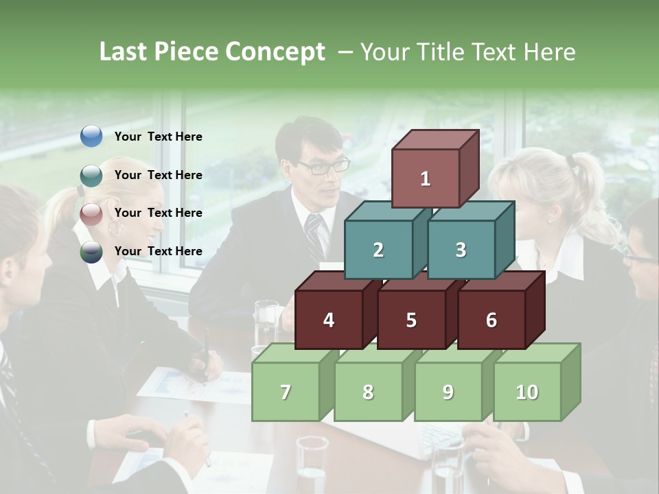 Bu Ine Man Water People PowerPoint Template