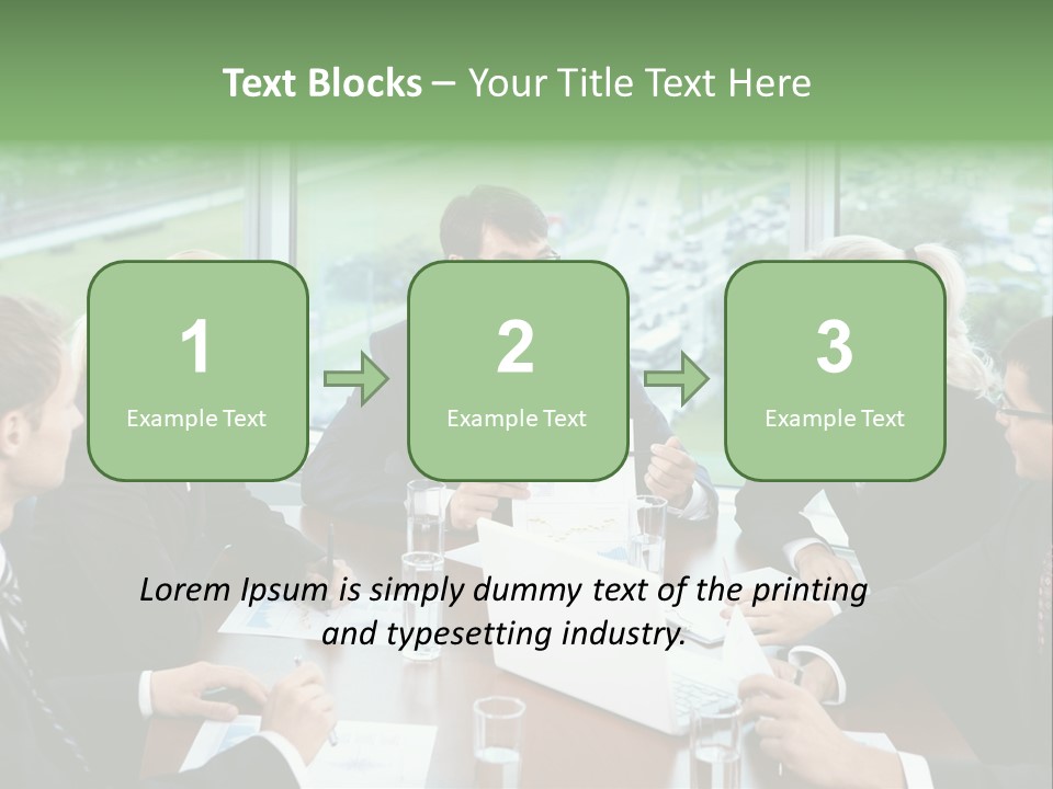 Bu Ine Man Water People PowerPoint Template