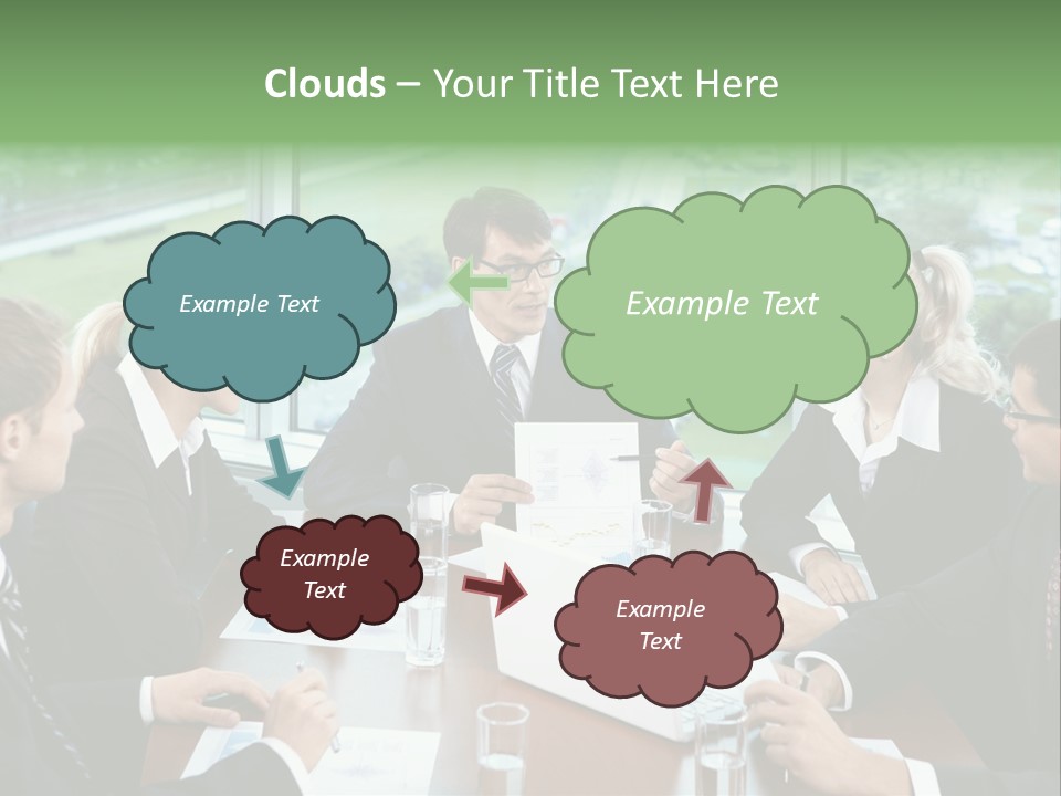 Bu Ine Man Water People PowerPoint Template