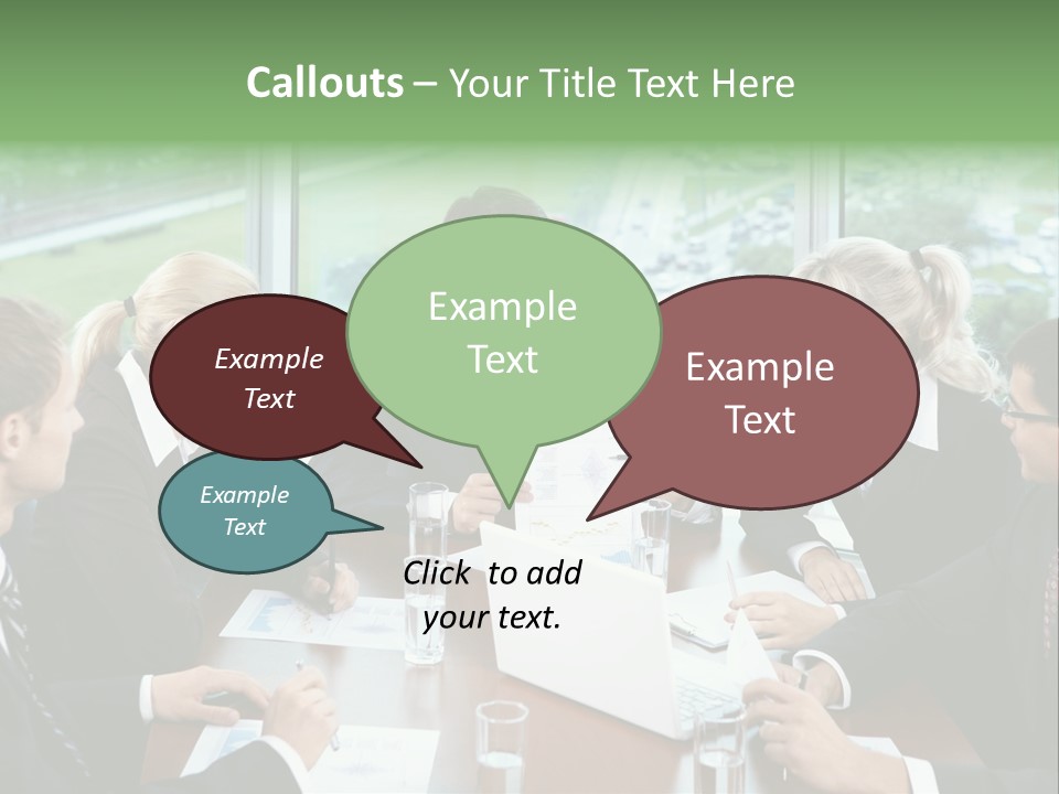 Bu Ine Man Water People PowerPoint Template