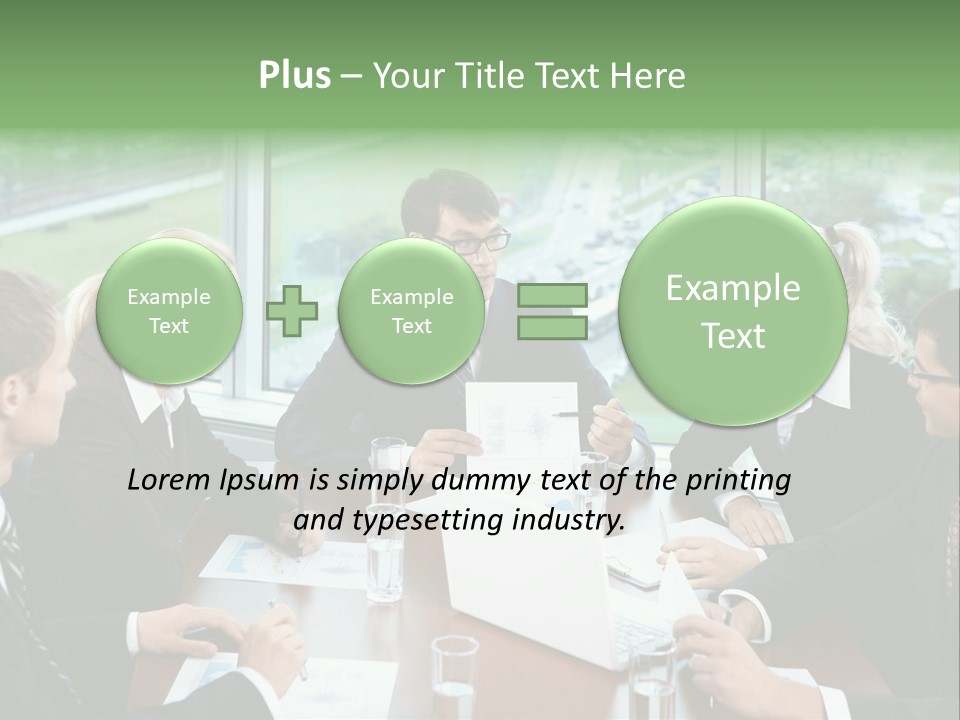 Bu Ine Man Water People PowerPoint Template