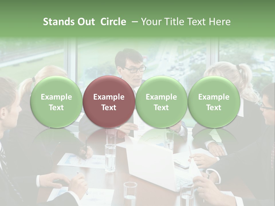 Bu Ine Man Water People PowerPoint Template