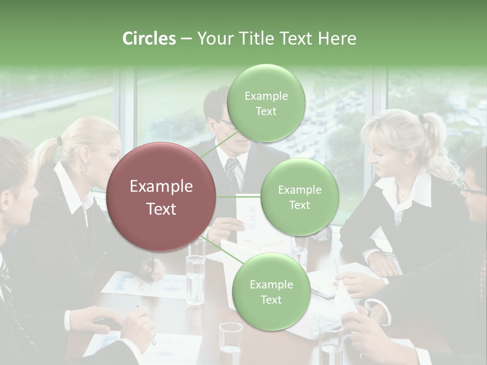 Bu Ine Man Water People PowerPoint Template