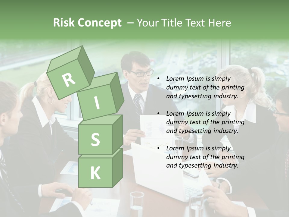 Bu Ine Man Water People PowerPoint Template