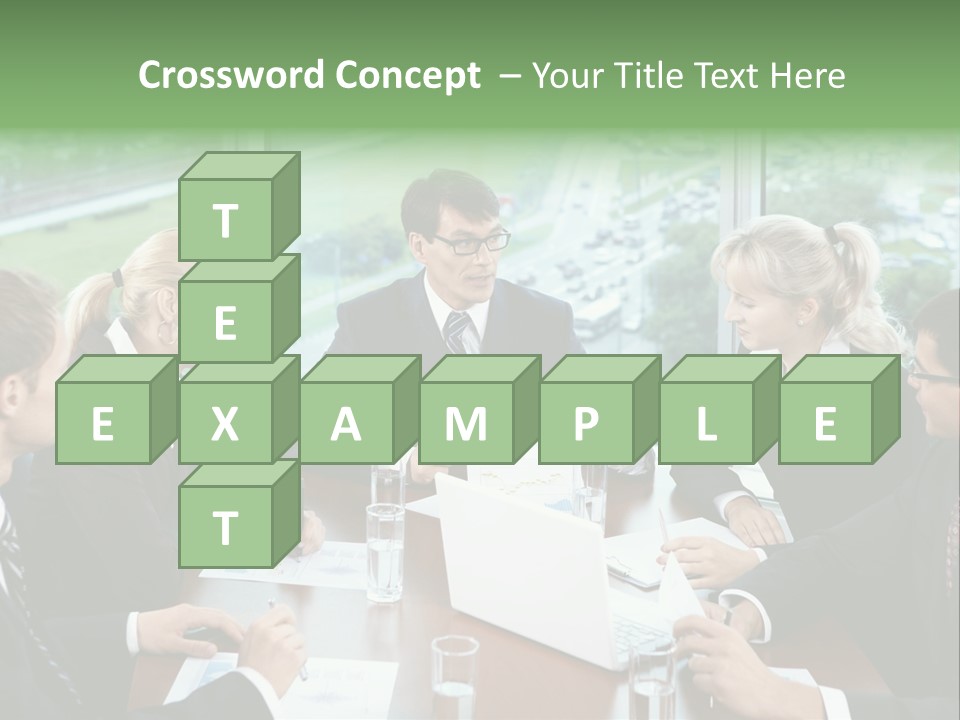 Bu Ine Man Water People PowerPoint Template