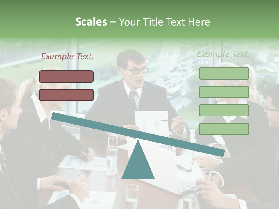 Bu Ine Man Water People PowerPoint Template