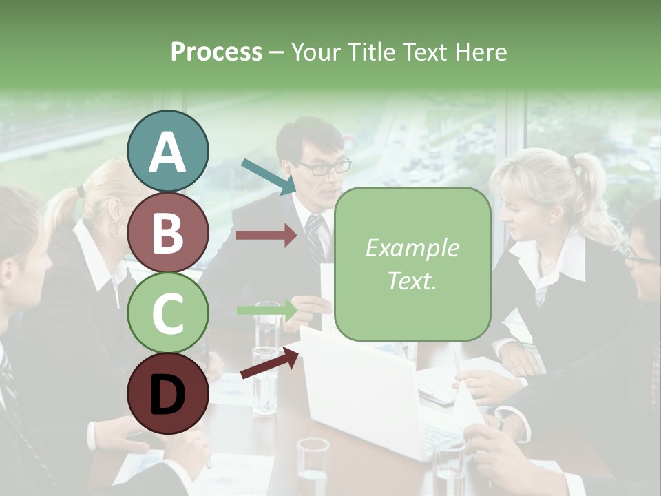 Bu Ine Man Water People PowerPoint Template