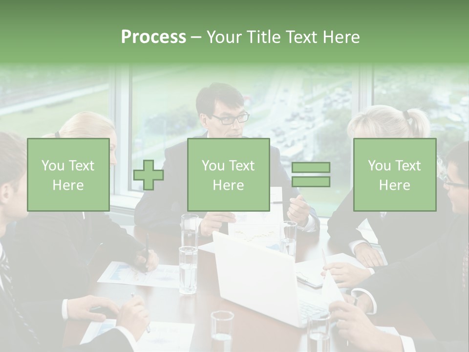 Bu Ine Man Water People PowerPoint Template