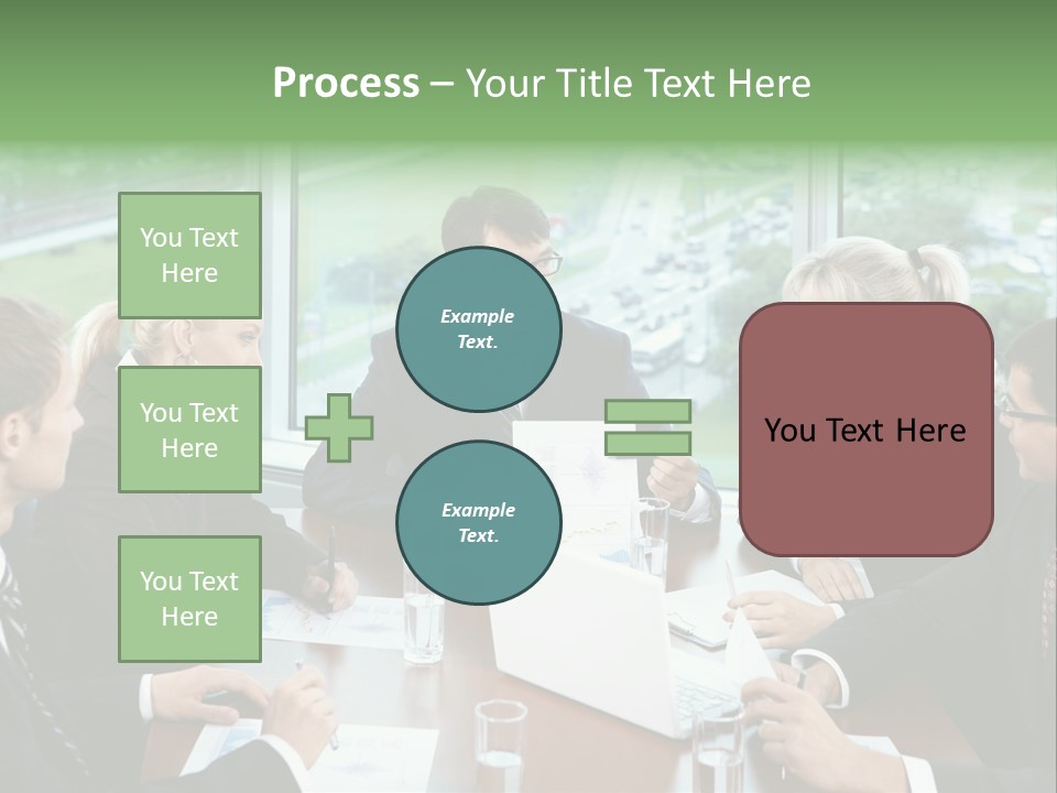 Bu Ine Man Water People PowerPoint Template