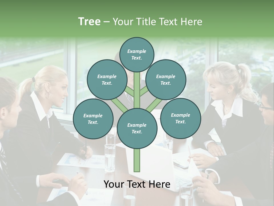 Bu Ine Man Water People PowerPoint Template