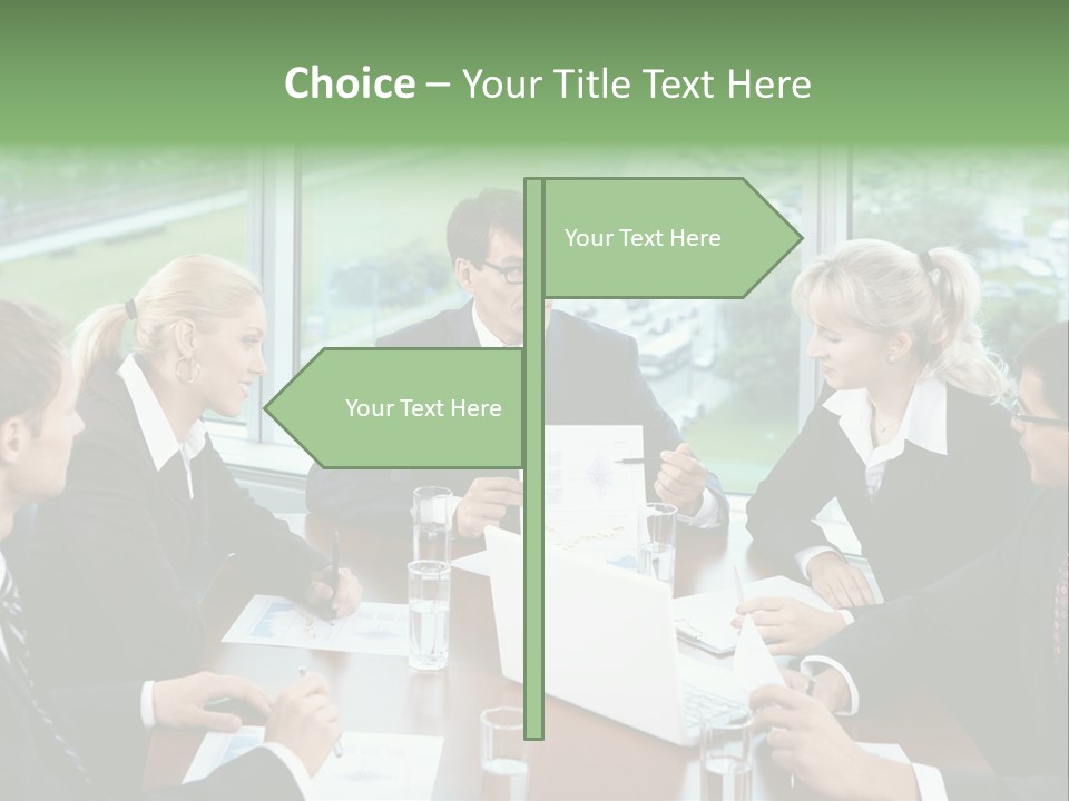 Bu Ine Man Water People PowerPoint Template