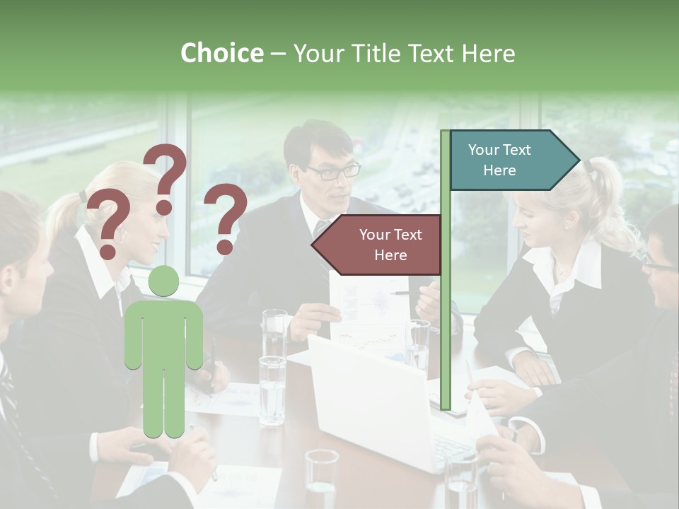 Bu Ine Man Water People PowerPoint Template