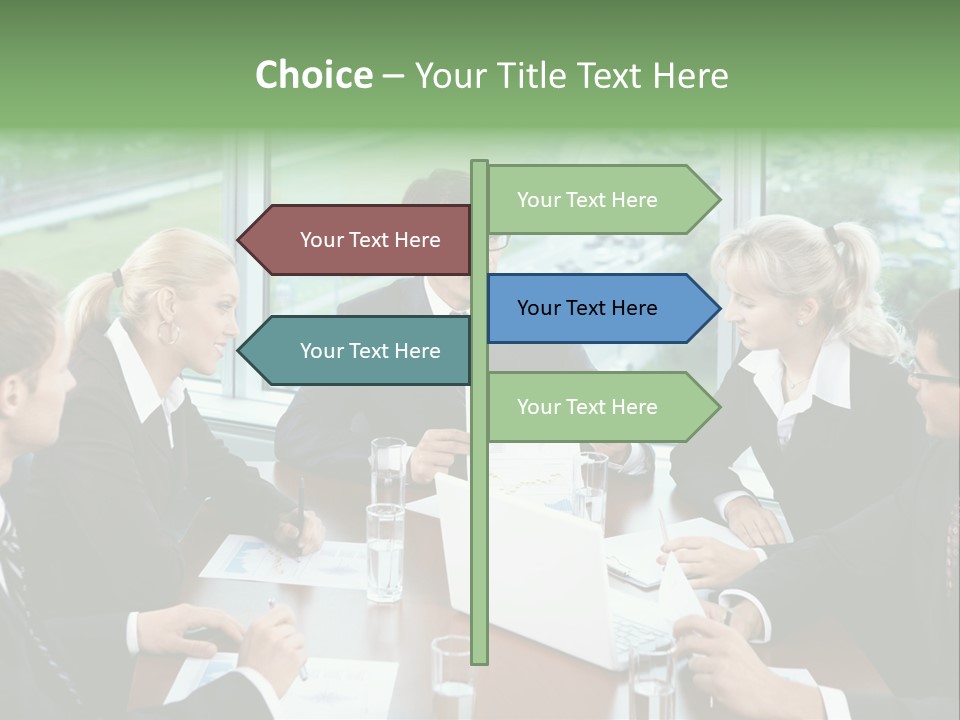 Bu Ine Man Water People PowerPoint Template