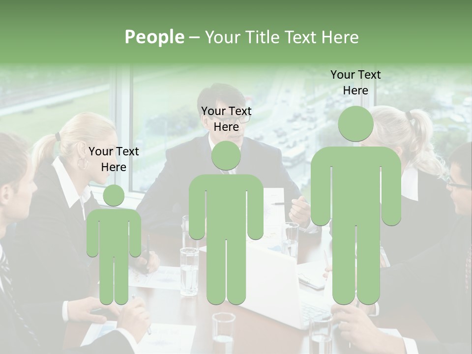 Bu Ine Man Water People PowerPoint Template