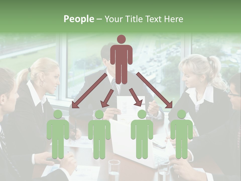Bu Ine Man Water People PowerPoint Template