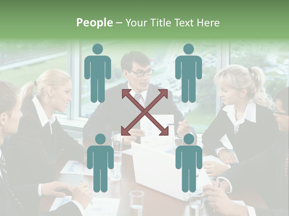 Bu Ine Man Water People PowerPoint Template