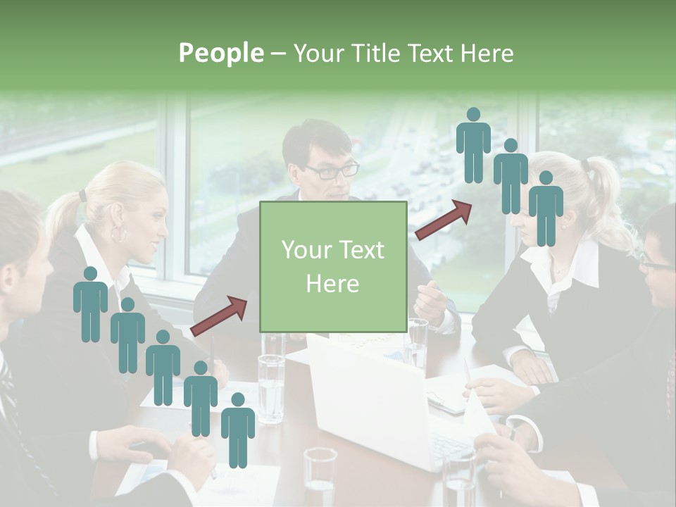 Bu Ine Man Water People PowerPoint Template