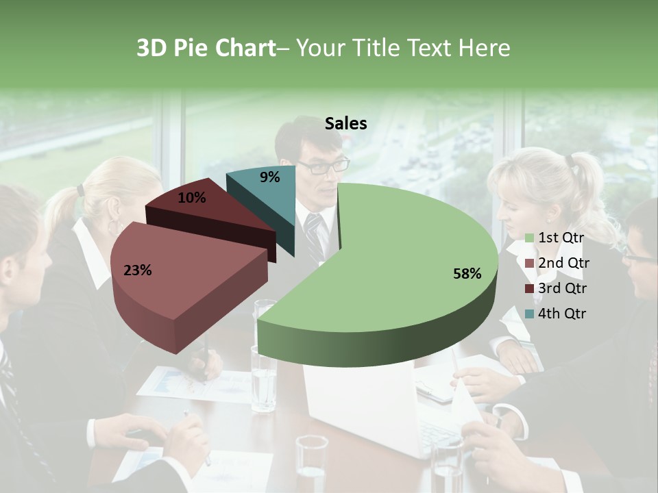 Bu Ine Man Water People PowerPoint Template