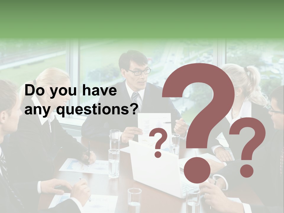 Bu Ine Man Water People PowerPoint Template