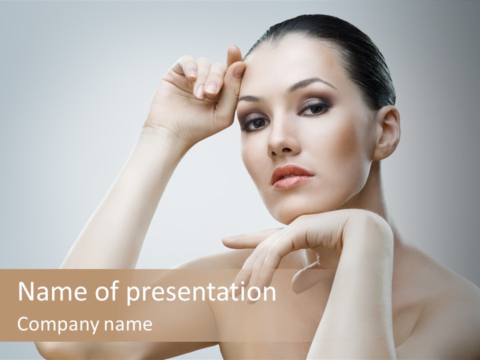 Adole Cence Makeup Glamour PowerPoint Template