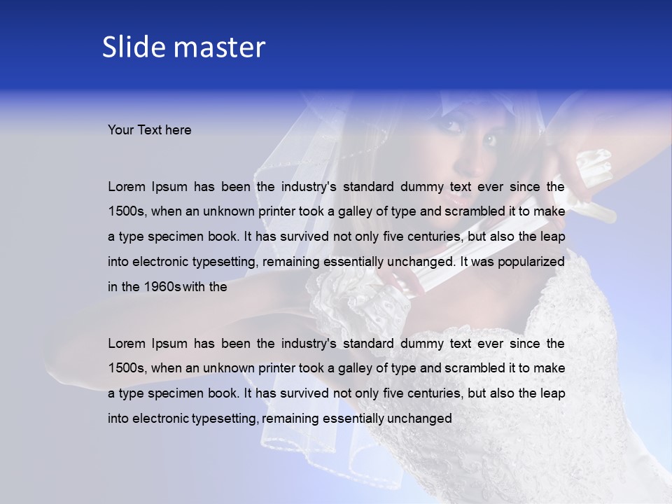 Hair Eye White PowerPoint Template