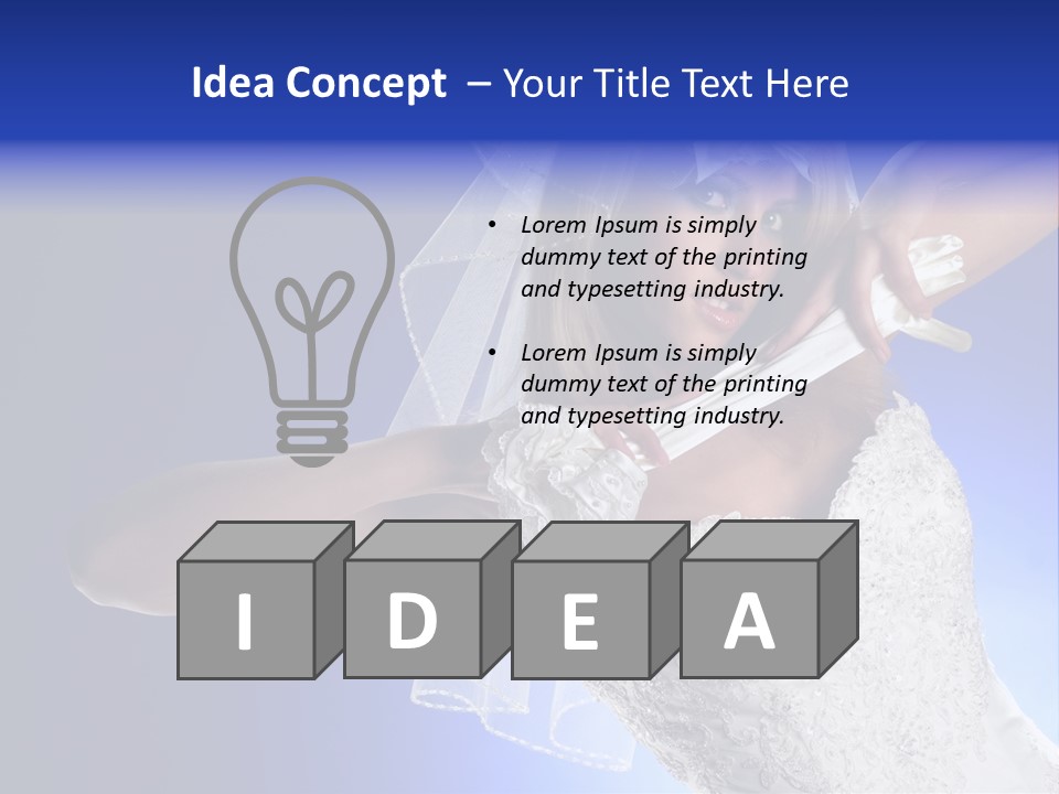 Hair Eye White PowerPoint Template