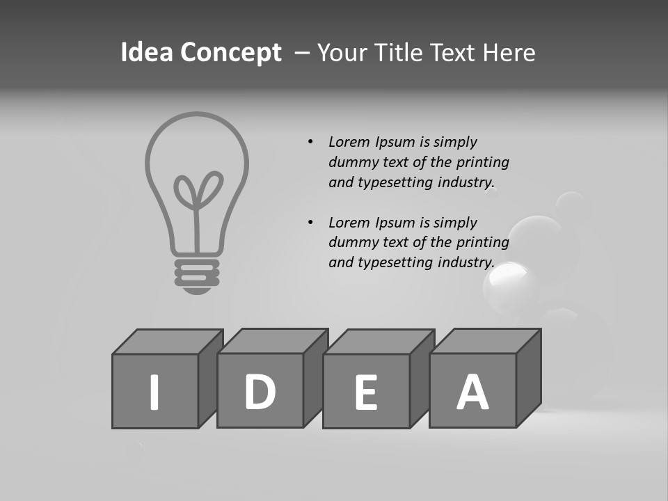 Illumination Future Atom PowerPoint Template