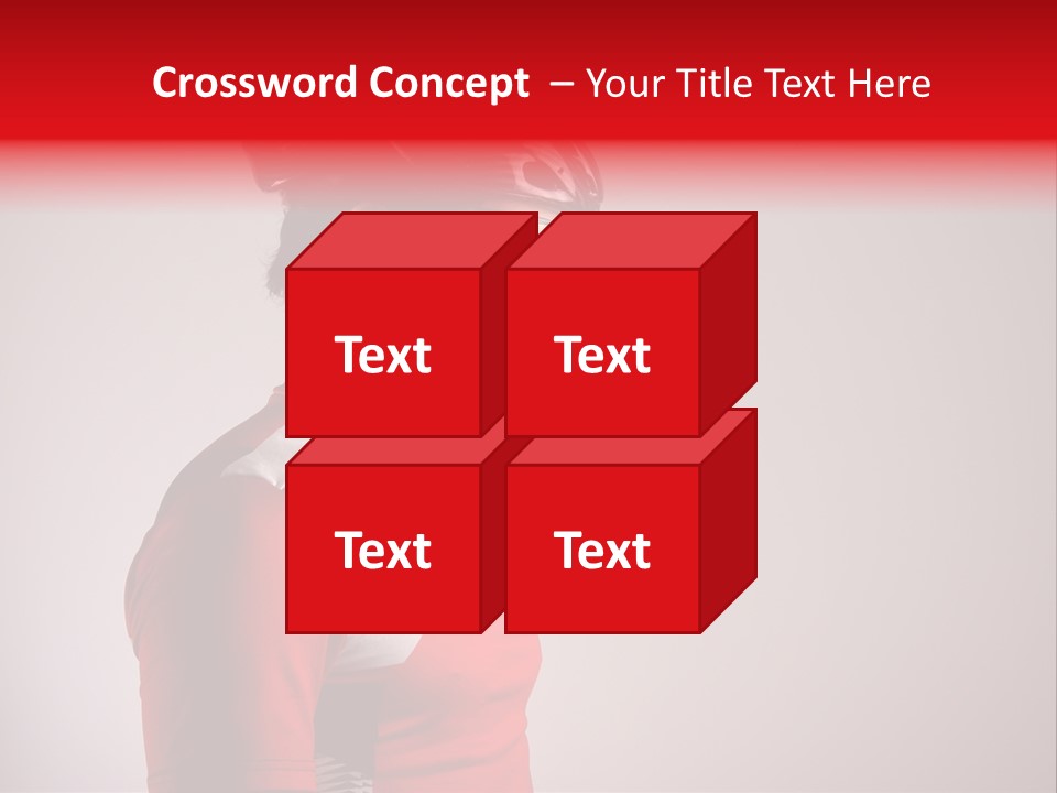 Man Guy Bike PowerPoint Template