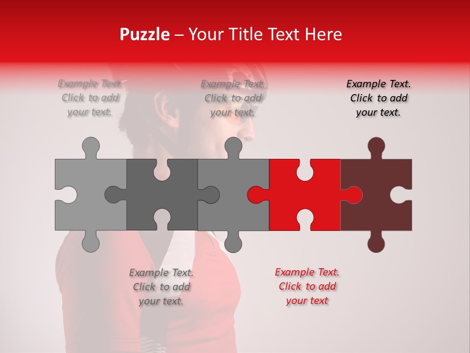 Man Guy Bike PowerPoint Template