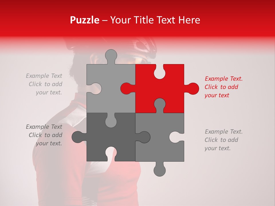 Man Guy Bike PowerPoint Template