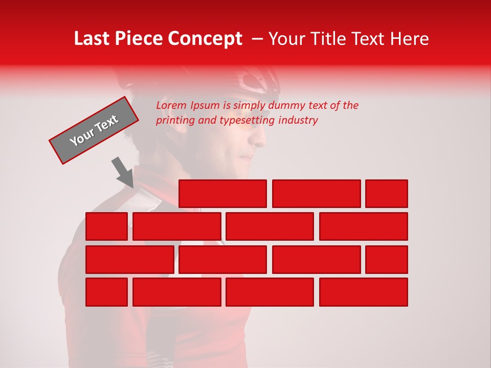 Man Guy Bike PowerPoint Template