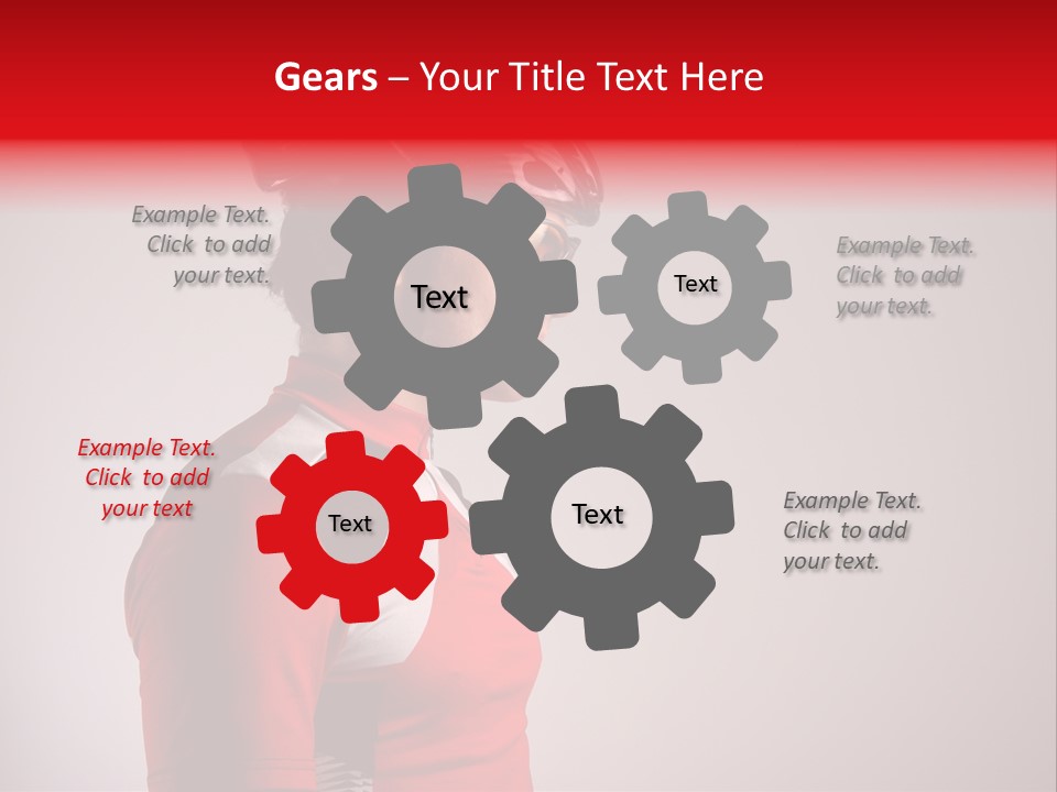 Man Guy Bike PowerPoint Template