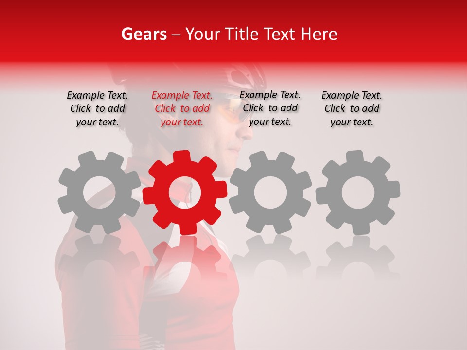 Man Guy Bike PowerPoint Template