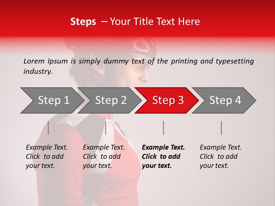 Man Guy Bike PowerPoint Template