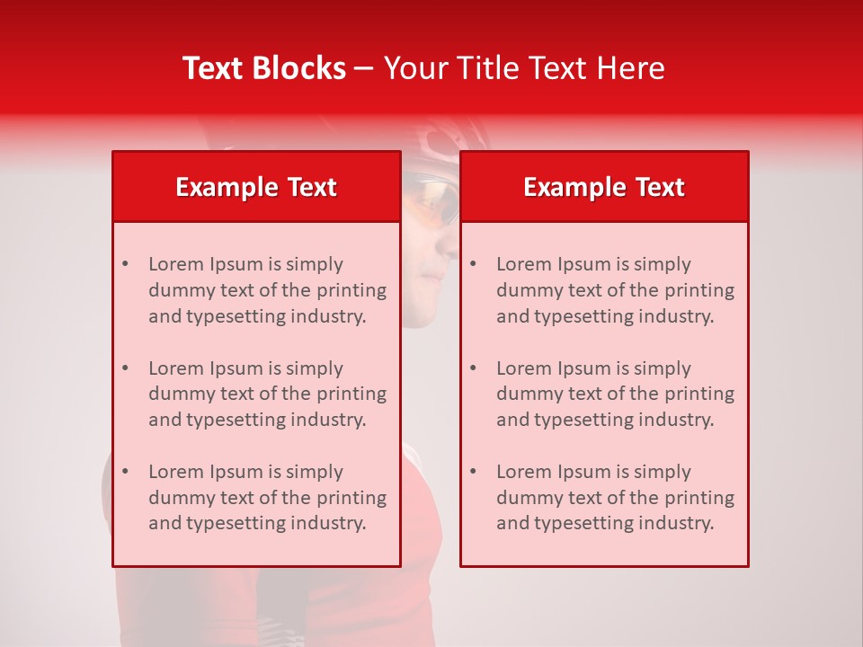 Man Guy Bike PowerPoint Template