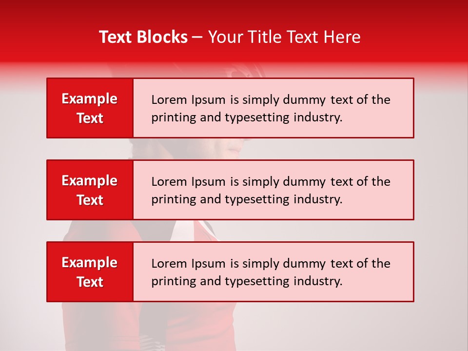 Man Guy Bike PowerPoint Template