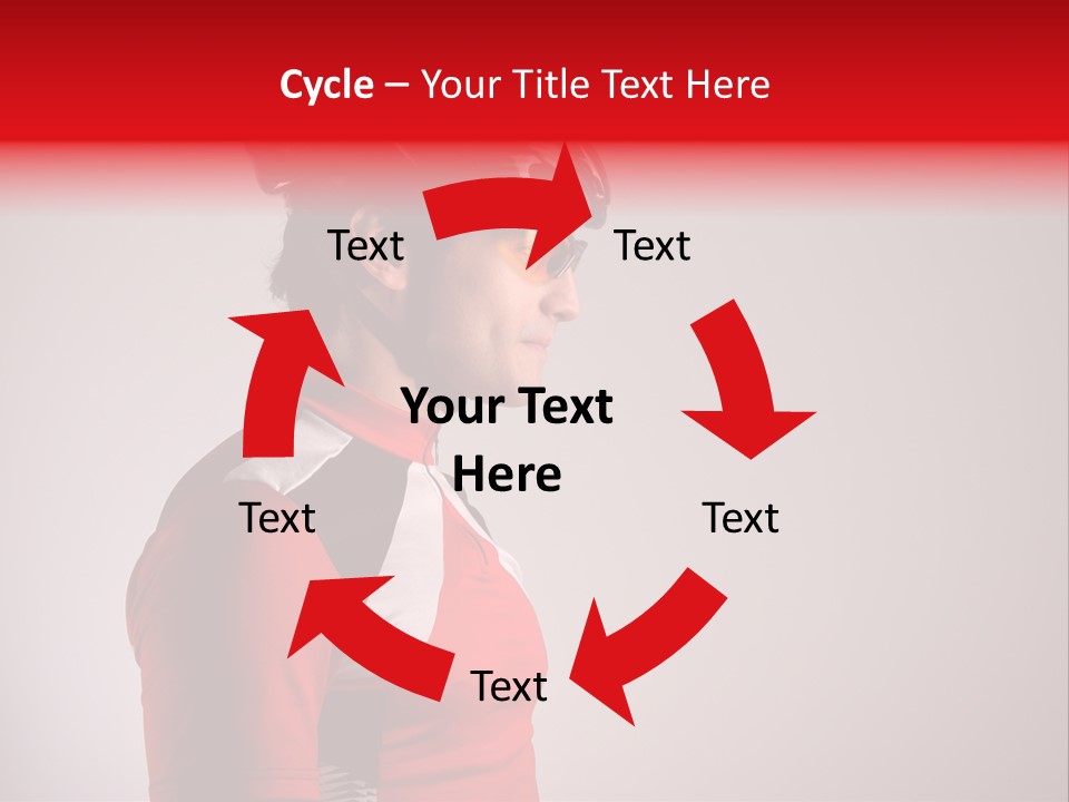 Man Guy Bike PowerPoint Template