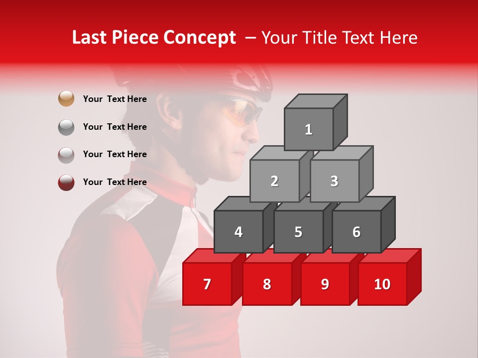 Man Guy Bike PowerPoint Template