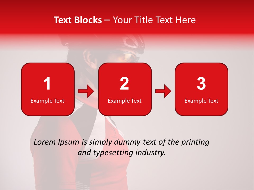 Man Guy Bike PowerPoint Template