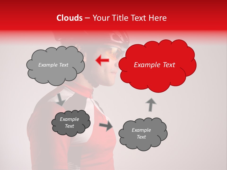 Man Guy Bike PowerPoint Template