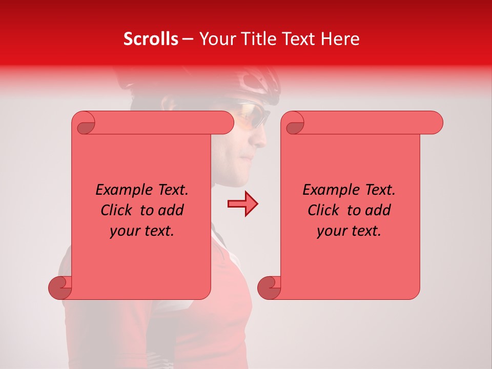 Man Guy Bike PowerPoint Template