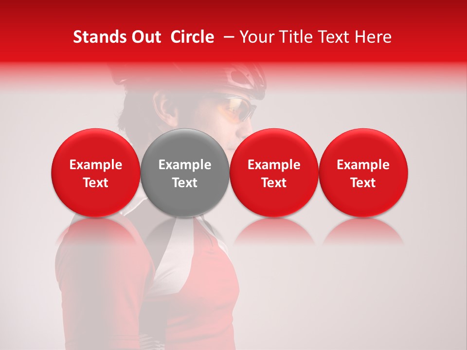 Man Guy Bike PowerPoint Template